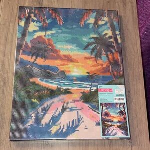 🆕💜 Hobby Lobby Tropical Sunset Diamond Painting Kit 11.8x15.7” NWT